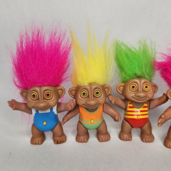 Vintage 1992 Soma Light-Up Troll Dolls Lot Toy Figure Collection - Picture 2 of 6